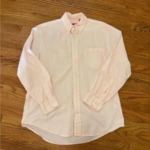 Izod Men's Light Pink Stripe Button-Down Shirt